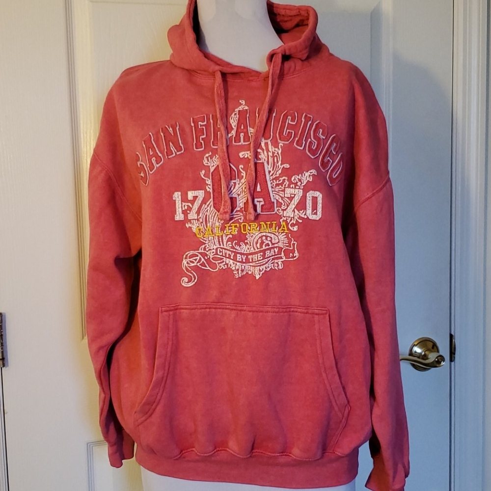 GoGo Sports Pink San Francisco Hoodie – Size L